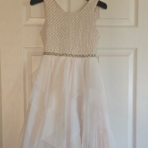 American Princess Pink and Cream Formal Dress